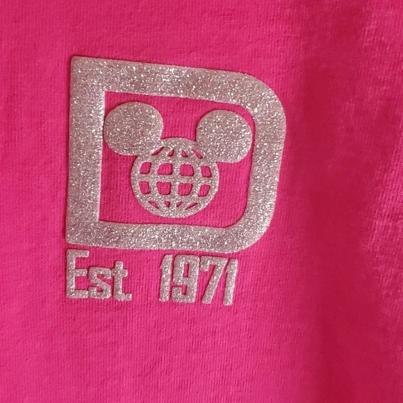 DISNEY PARKS Disney World Pink & Silver Spirit Jersey - Picture 2 of 9